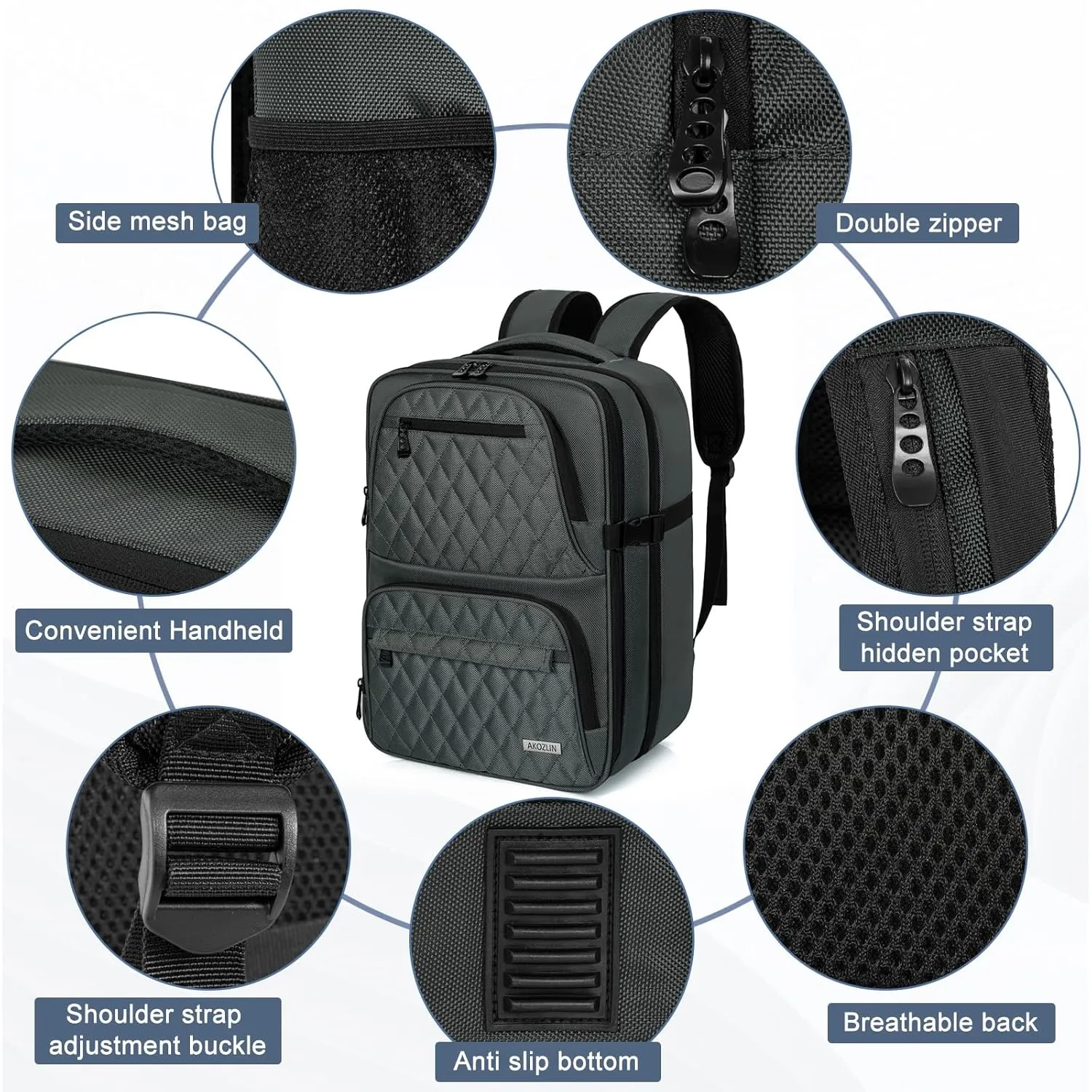 AKOZLIN Travel Gaming Console Backpack Compatible with Play Stantion 5 4 PS5 Pro/PS4/PS4 Pro/PS4 Slim/Xbox One X S With Pockets for Accessories [Video Game]