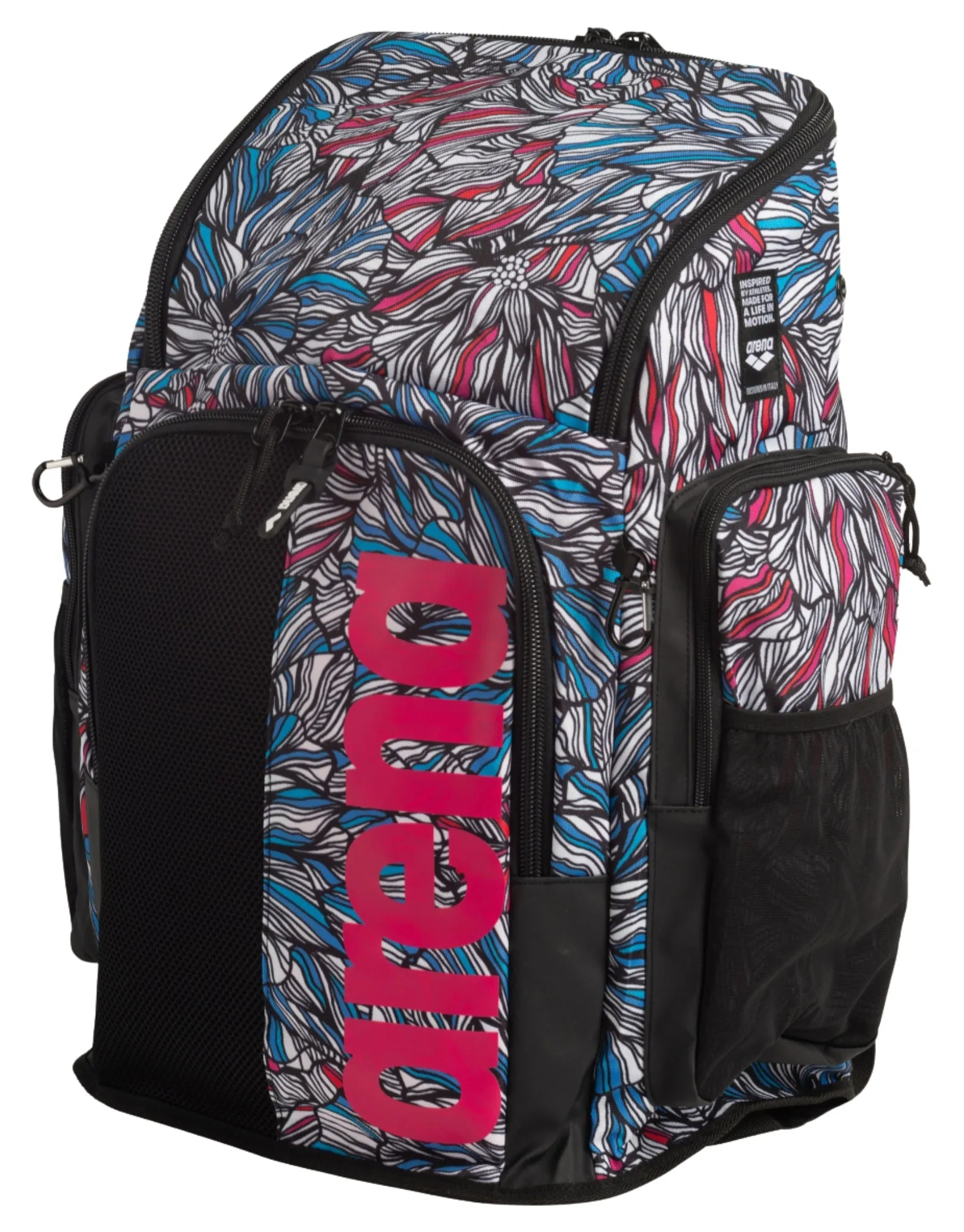 Arena Spiky III Dahlia Allover Team 45L Backpack - Limited Edition