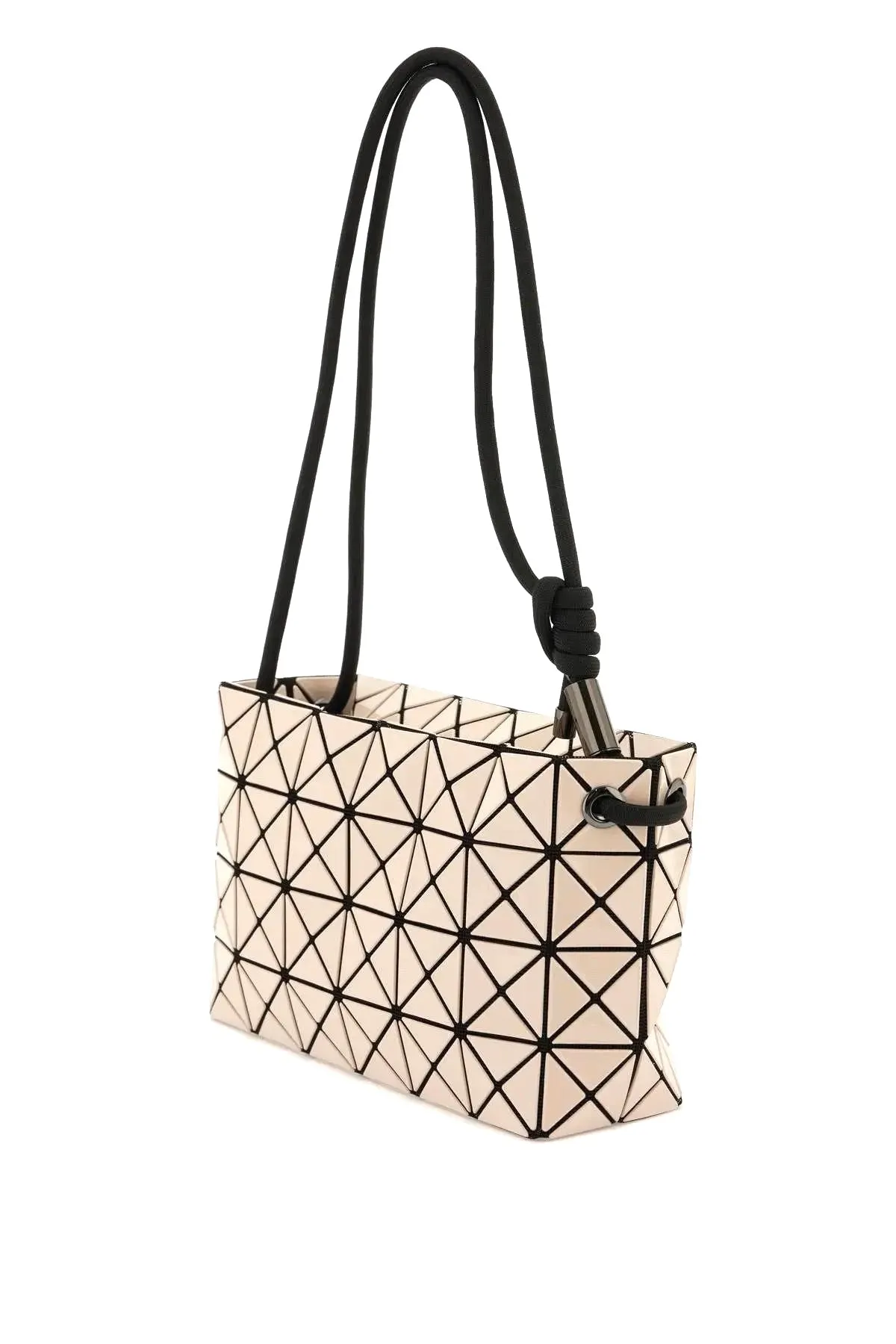 BAO BAO ISSEY MIYAKE HIGH-SHINE GEOMETRIC LOOP MESSENGER BAG