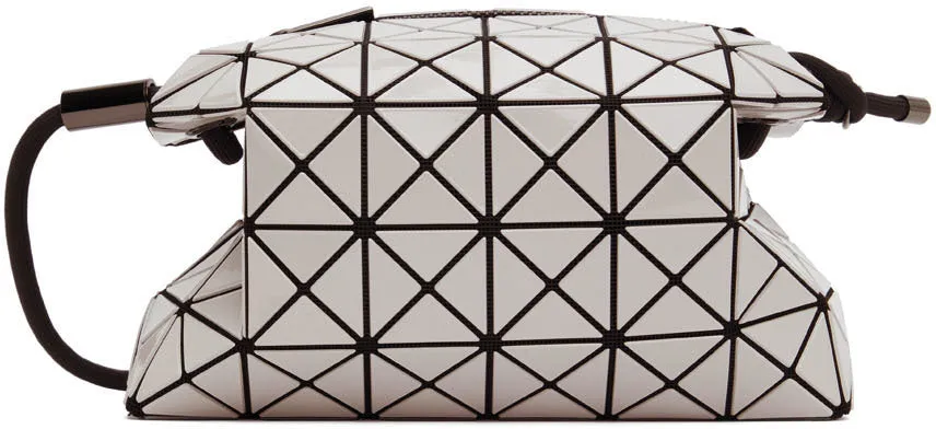 BAO BAO ISSEY MIYAKE HIGH-SHINE GEOMETRIC LOOP MESSENGER BAG