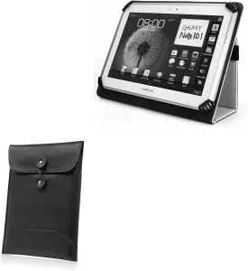 BoxWave Case Compatible with iRulu eXpro X4 - Nero Leather Envelope, Leather Wallet Style Flip Cover
