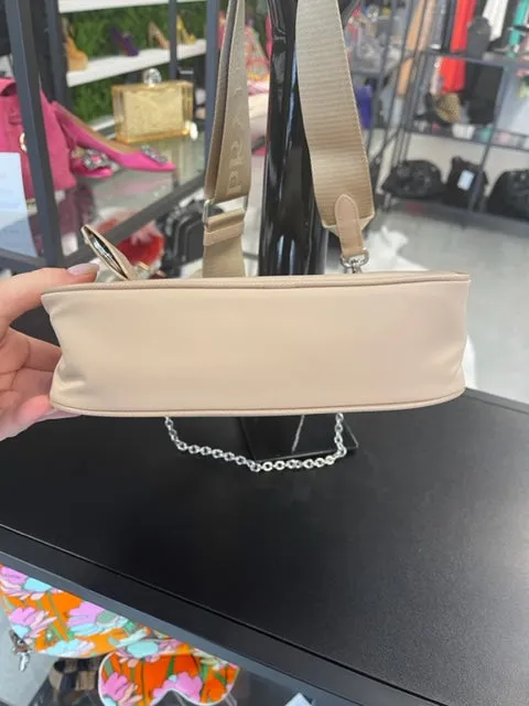 Brand New Prada Re Edition 2005 Nylon Crossbody Bag Nude