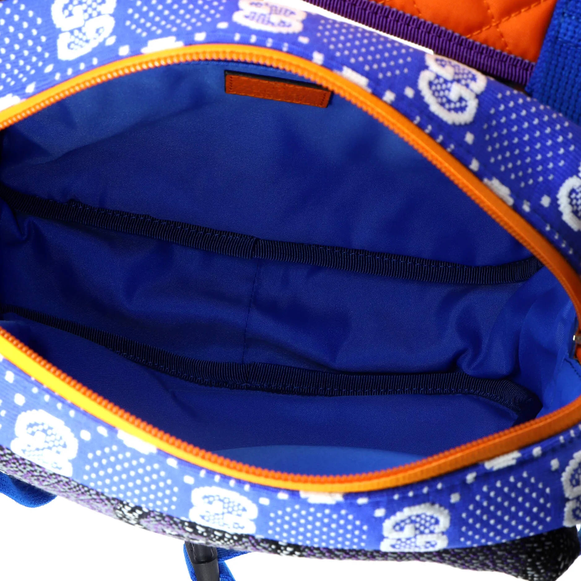 Buckle Flap Chest Strap Backpack GG Fabric with Rubber