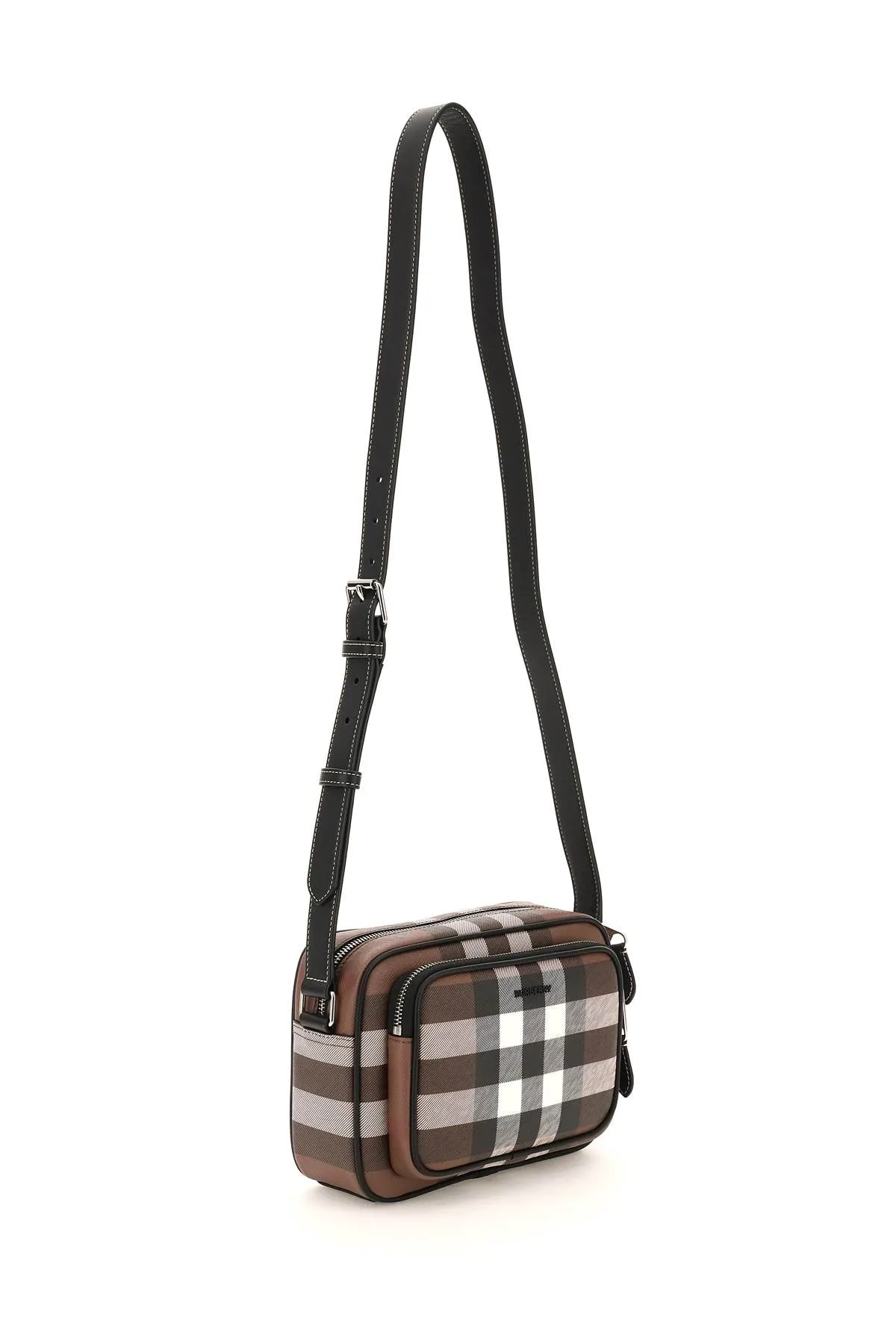 Burberry Check Fabric Crossbody Bag