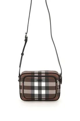 Burberry Check Fabric Crossbody Bag