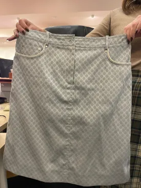 Celine blue triomphe skirt ALL0163