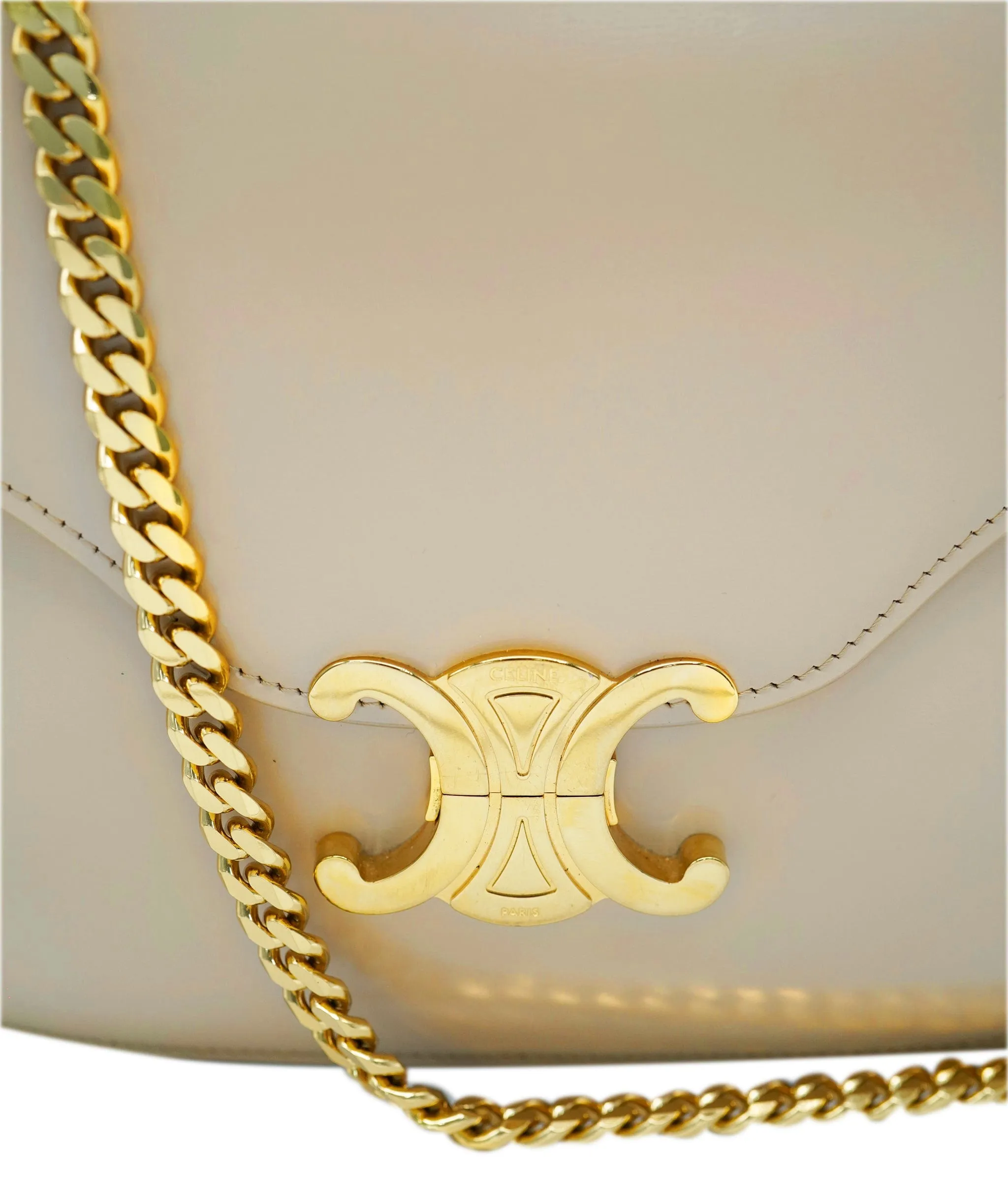 Celine Triomphe Beige Shoulder Bag  ALC1718