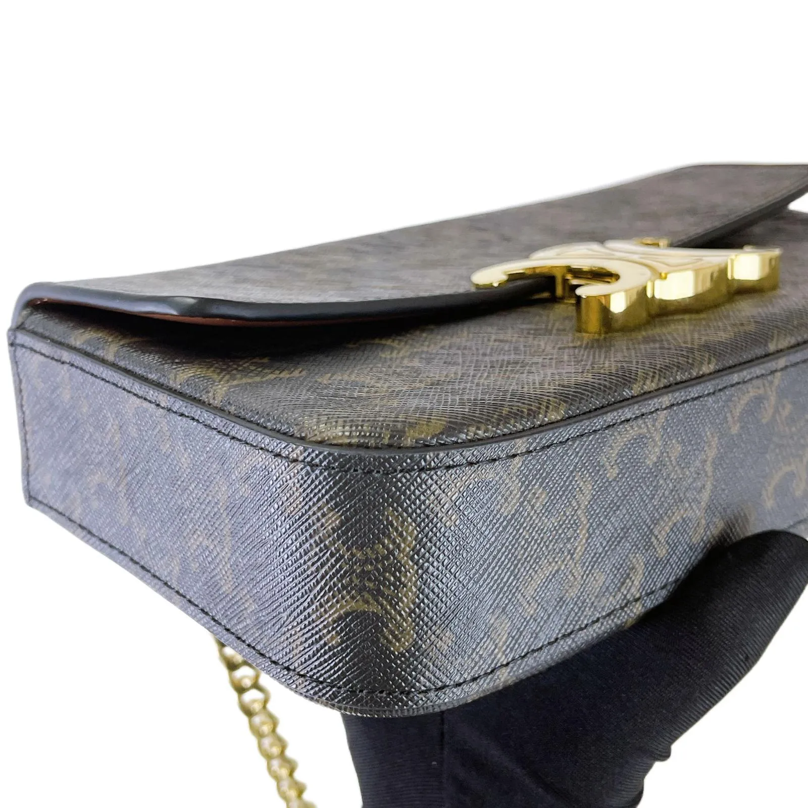 Celine Triomphe Shoulder Chain Bag