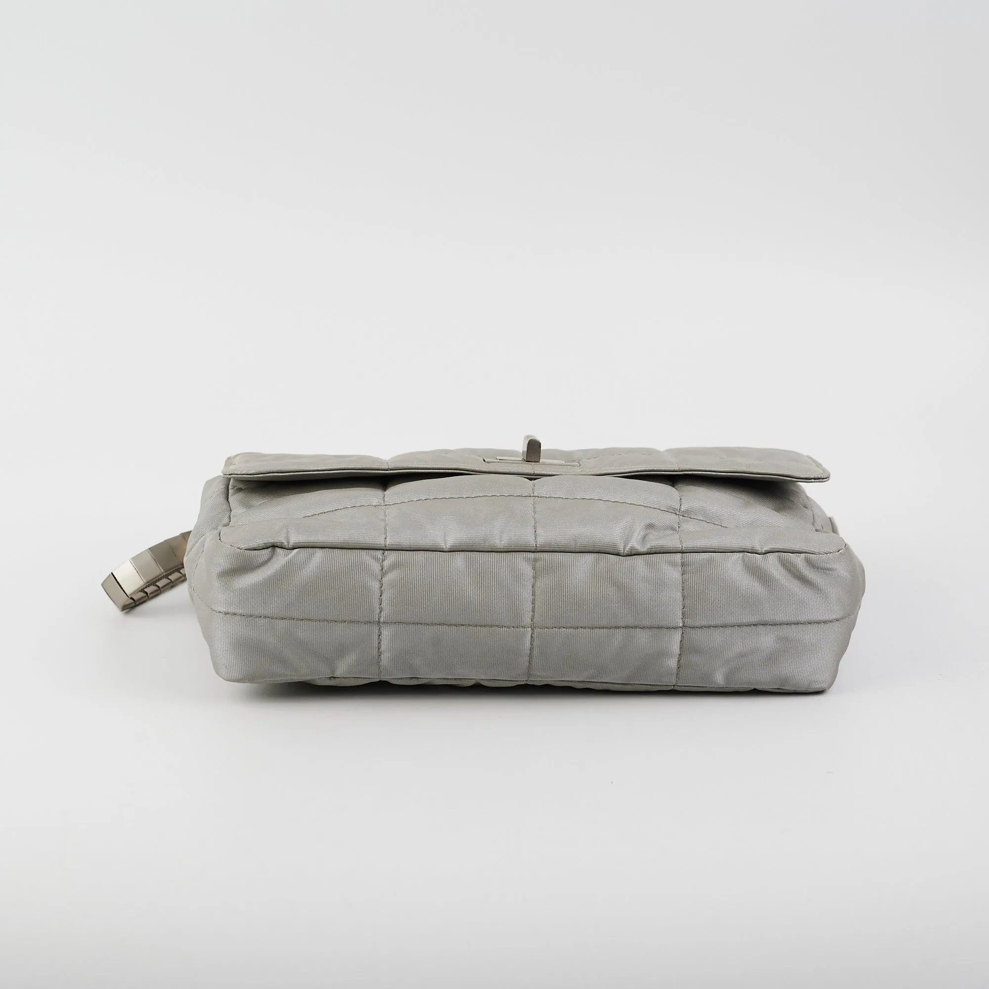 Chanel Fabric Quilted Reissue Flap Sliver Bag