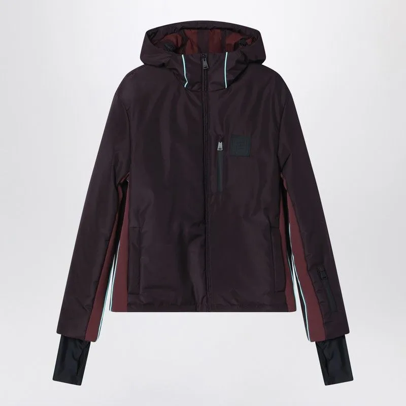 DARK VIOLET TECHNICAL FABRIC SKI JACKET