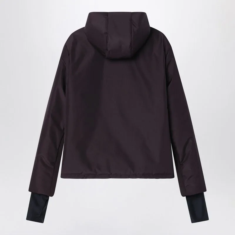 DARK VIOLET TECHNICAL FABRIC SKI JACKET