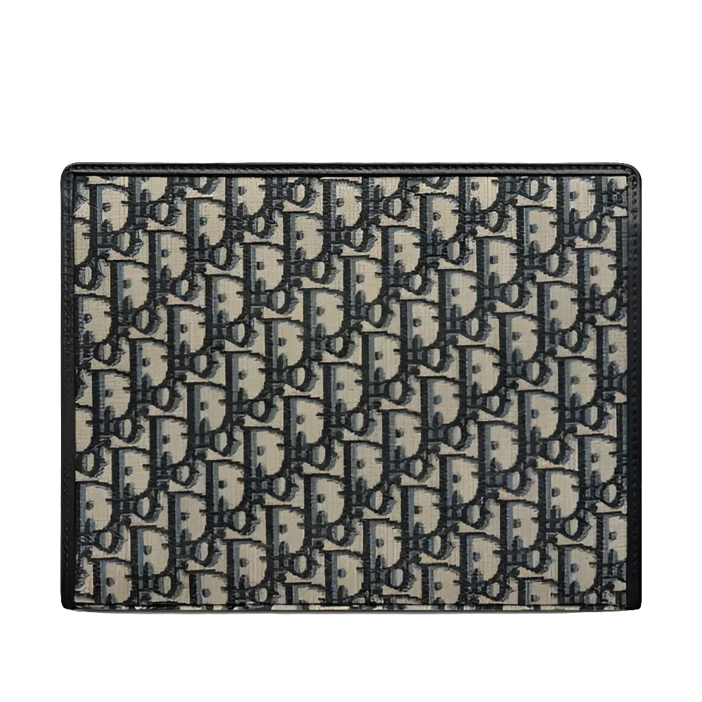 Dior Medium 30 Montaigne Pouch Blue Oblique Jacquard