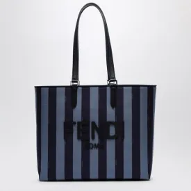 FENDI Striped Fabric Shopper Handbag with Logo - Men’s Essential