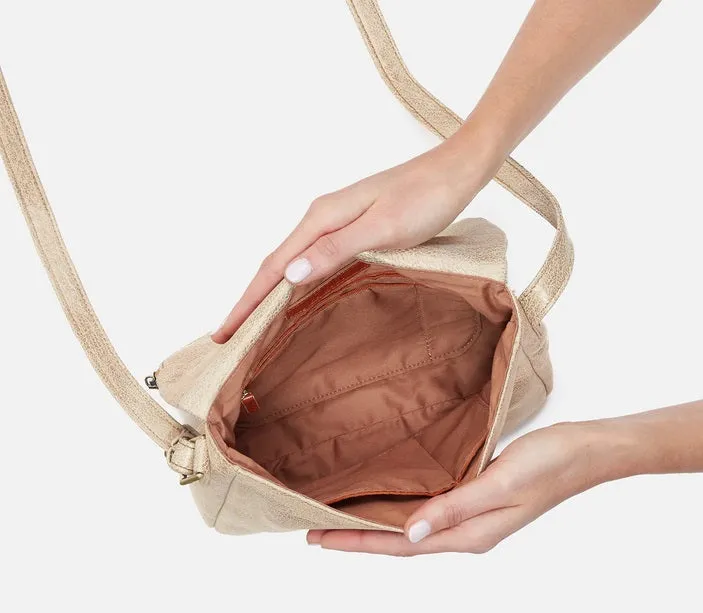Fern Messenger Crossbody in Gold Leaf