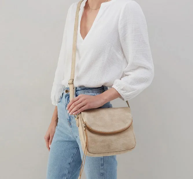 Fern Messenger Crossbody in Gold Leaf