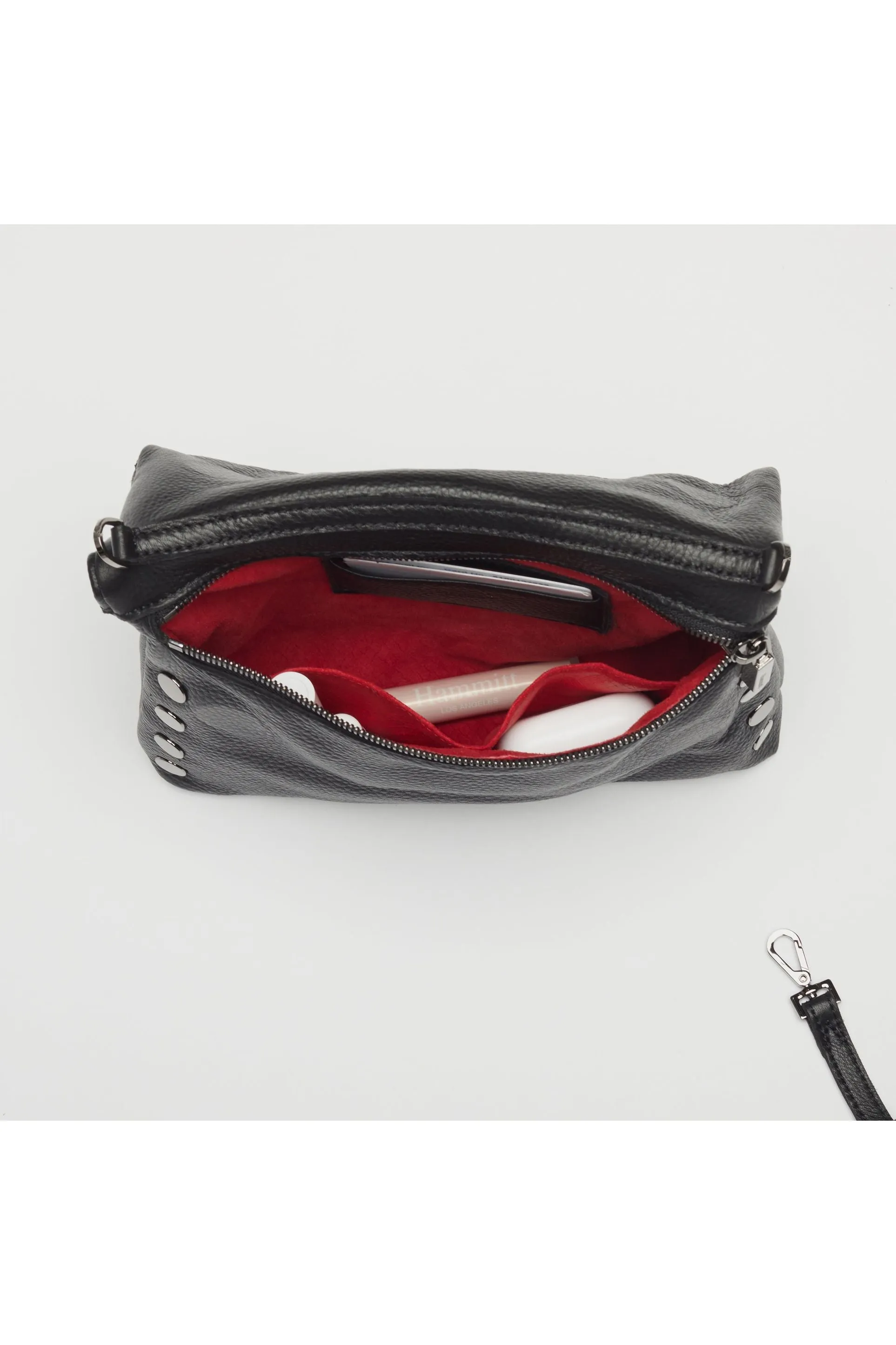 Hammitt VIP Medium Clutch Crossbody Bag 4621 | Black/Gunmetal