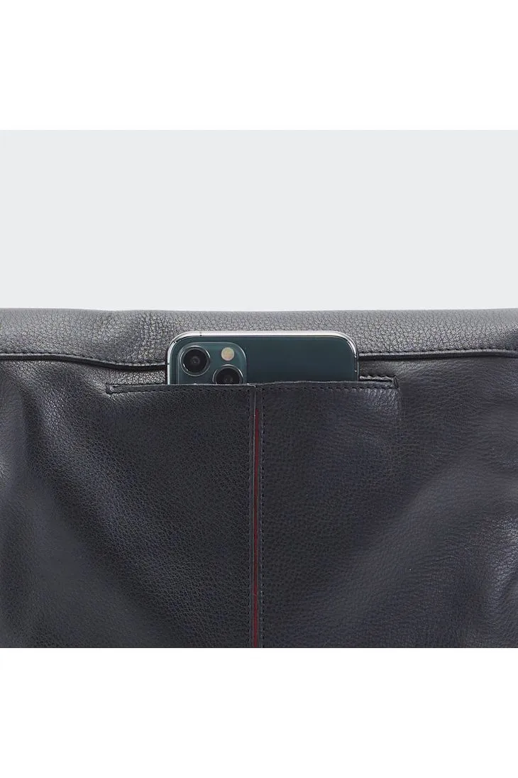 Hammitt VIP Medium Clutch Crossbody Bag 4621 | Black/Gunmetal
