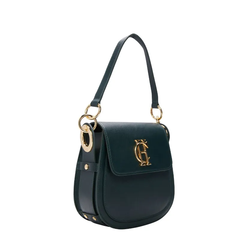 Holland Cooper Chelsea Ladies Saddle Bag - Emerald