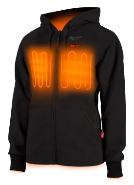 Hoodie - Milwaukee M12™ Women's Heated Hoodie, Black (Kit with Battery & Charger), 336B-21