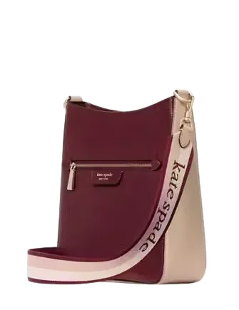 Kate Spade New York Hudson Colorblocked Pebbled Leather Large Messenger Crossbody