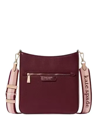 Kate Spade New York Hudson Colorblocked Pebbled Leather Large Messenger Crossbody