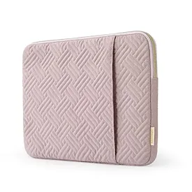 Laptop Sleeve,BAGSMART Laptop Cover Compatible with 13-13.3 inch Notebook,MacBook Air,MacBook Pro 14 Inch,Computer,Water Repellent Protective Case with Pocket,Pink