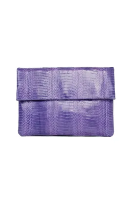 LARGE FOLDOVER CLUTCH PURPLE COBRA SS13
