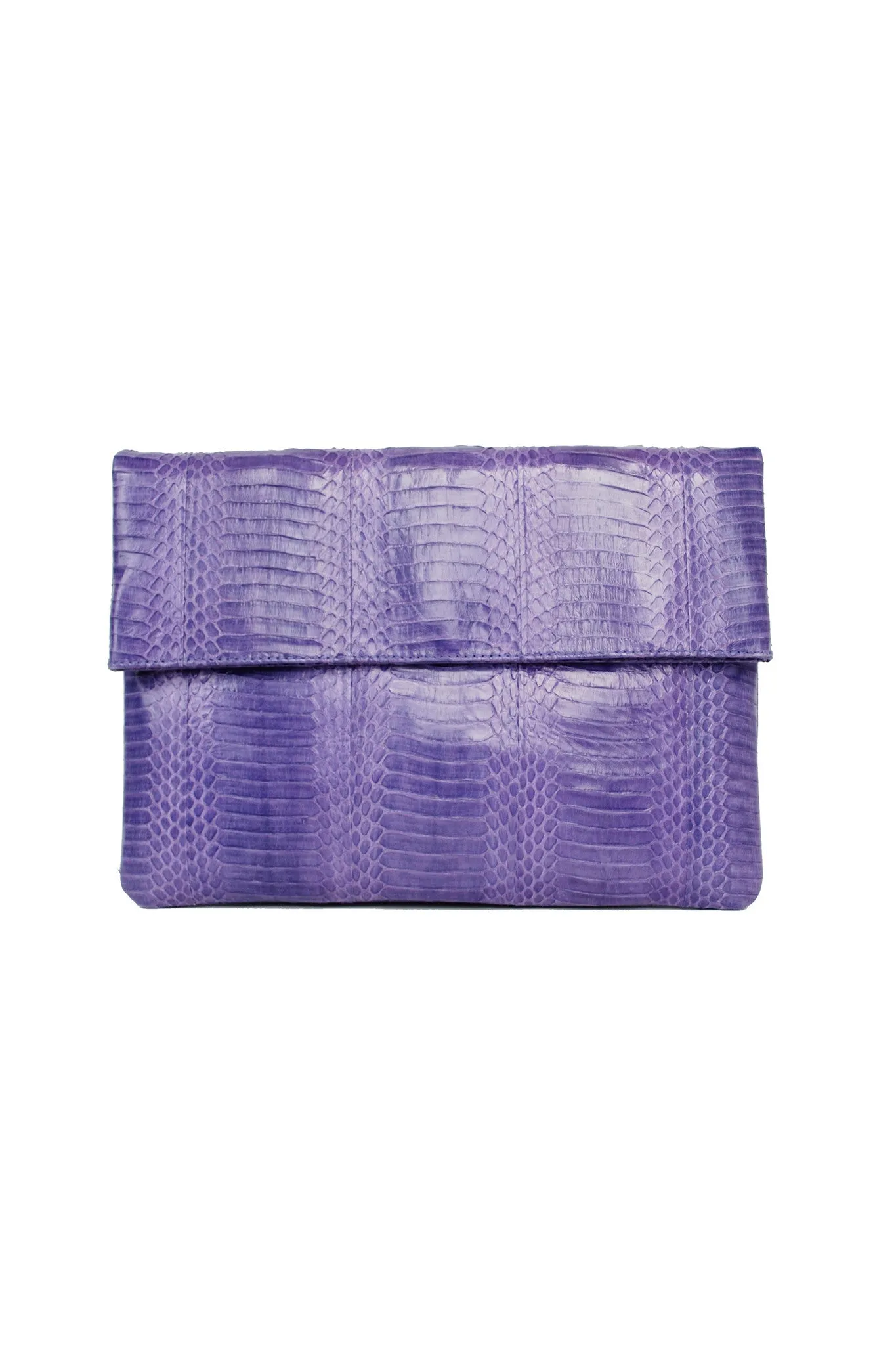 LARGE FOLDOVER CLUTCH PURPLE COBRA SS13