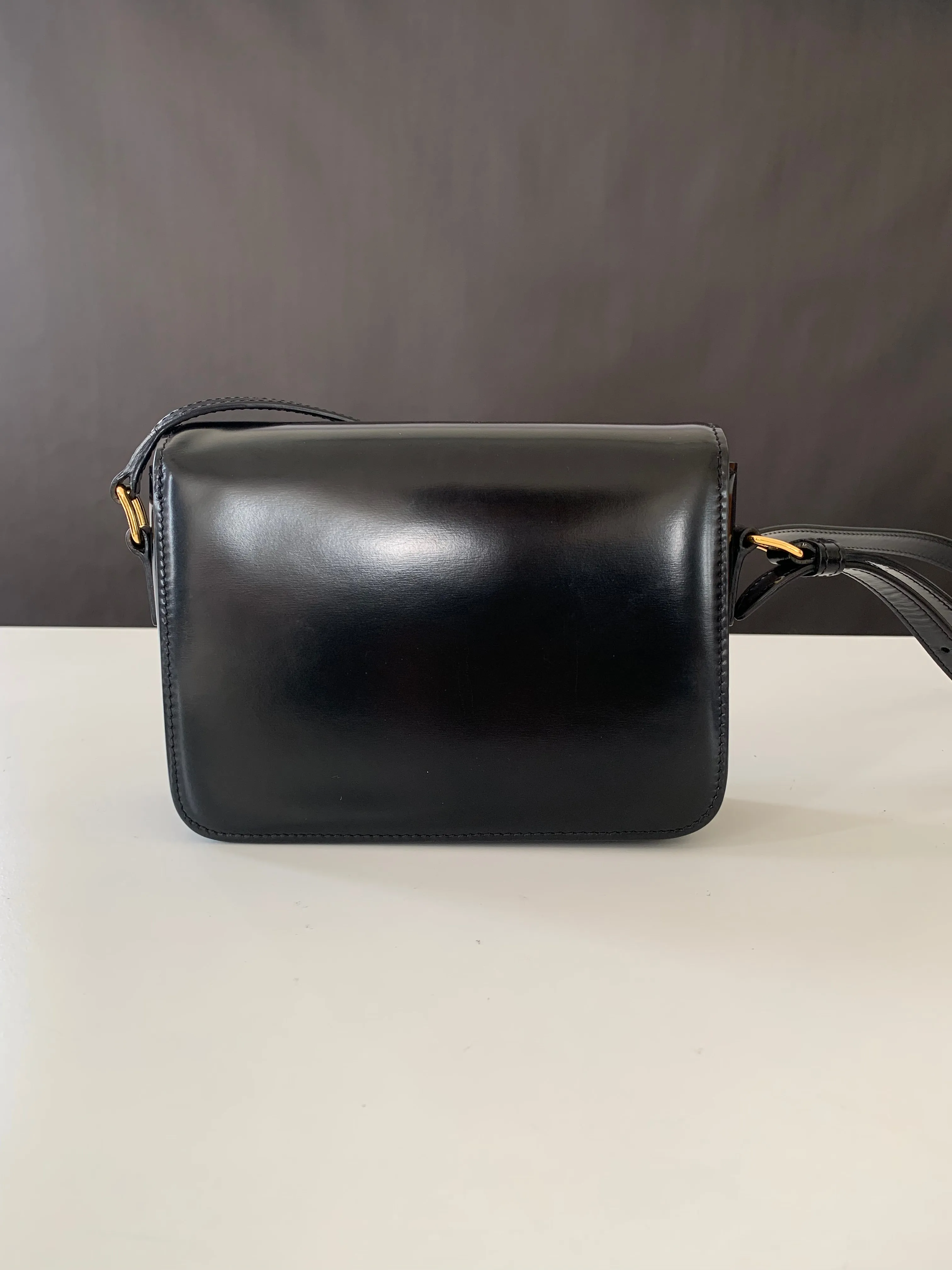 <b>CELINE</b> <br>Teen Triomphe Shiny Calfskin
