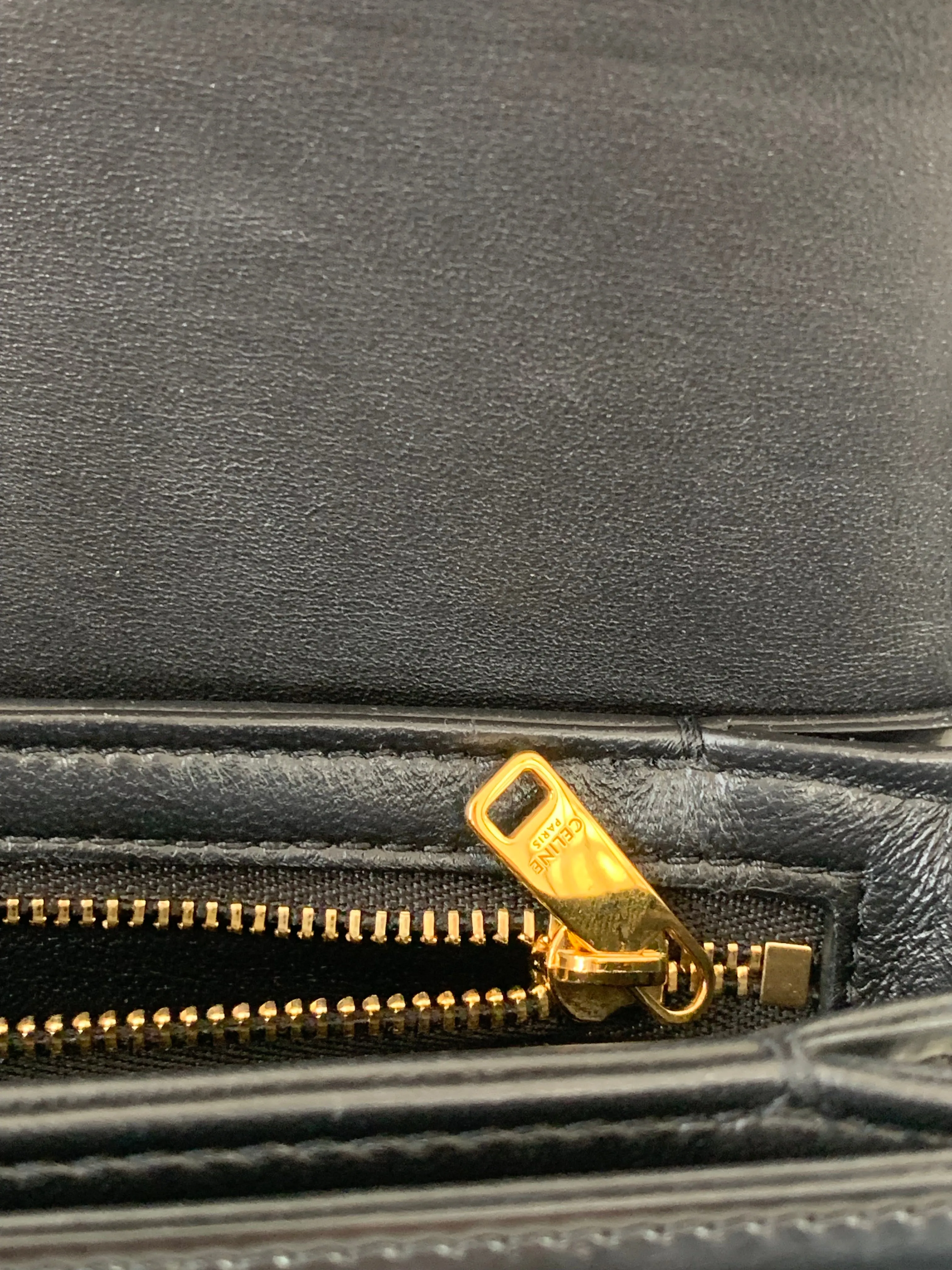 <b>CELINE</b> <br>Teen Triomphe Shiny Calfskin