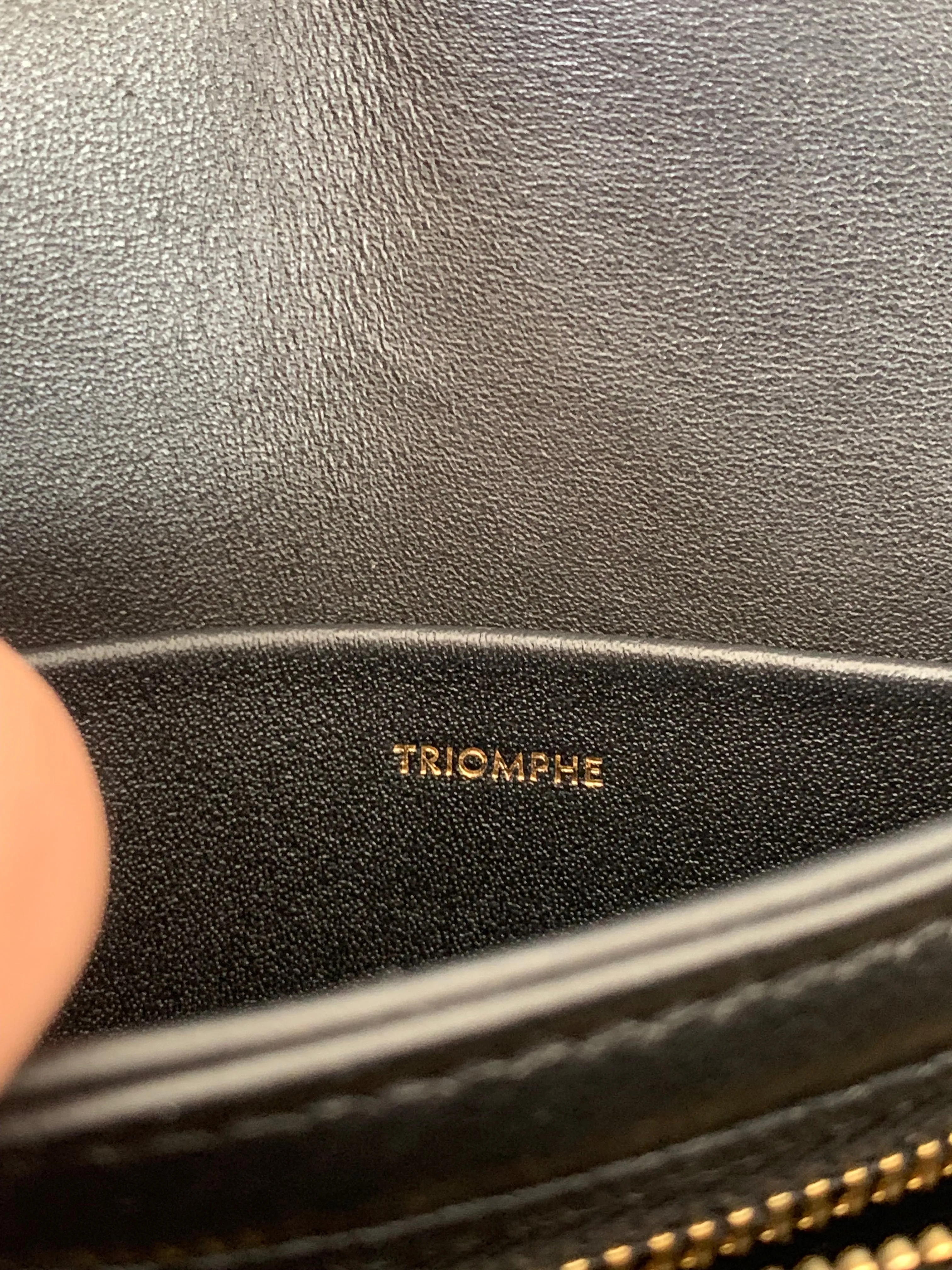 <b>CELINE</b> <br>Teen Triomphe Shiny Calfskin