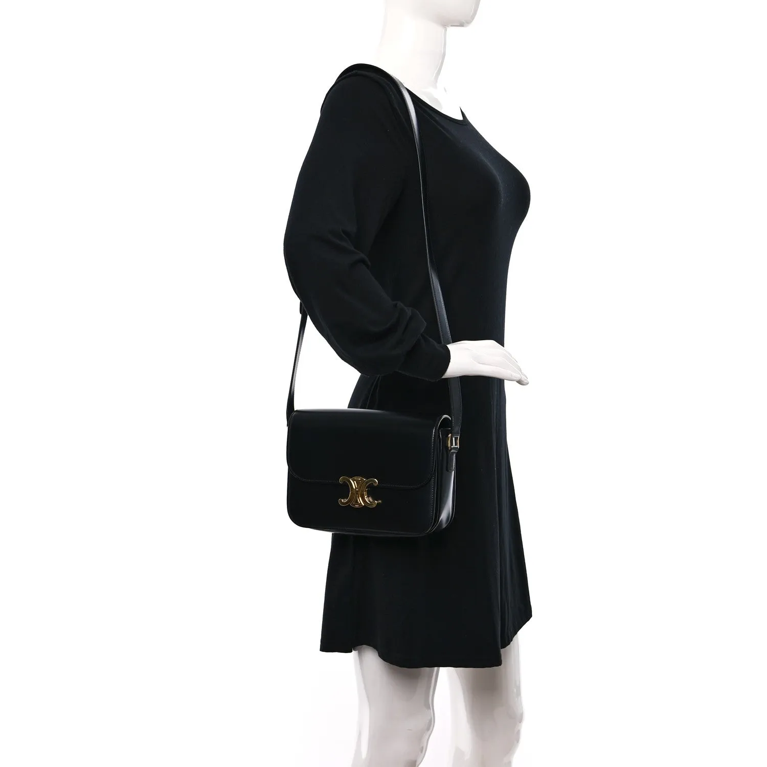<b>CELINE</b> <br>Teen Triomphe Shiny Calfskin