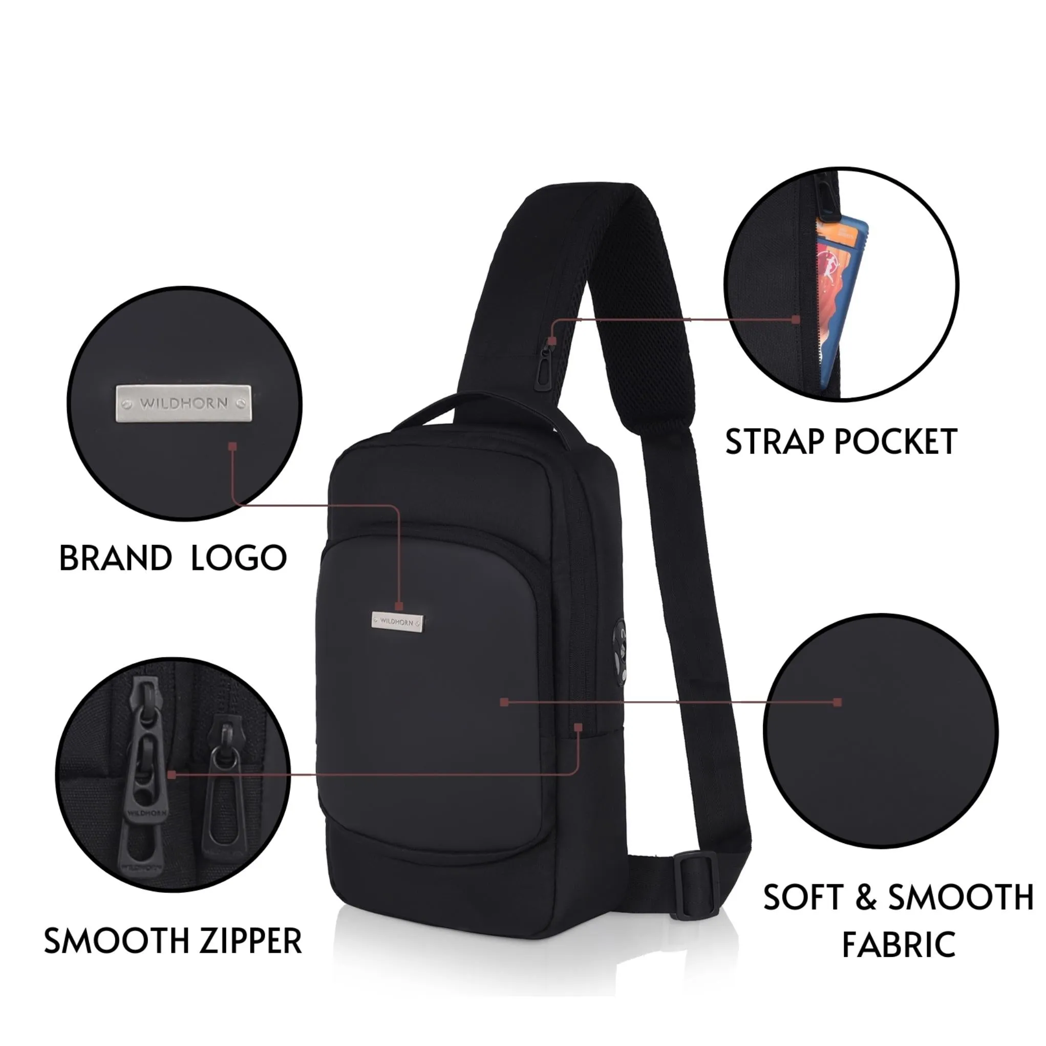MELBOURNE Crossbody Shoulder Chest Bag for Men & Women