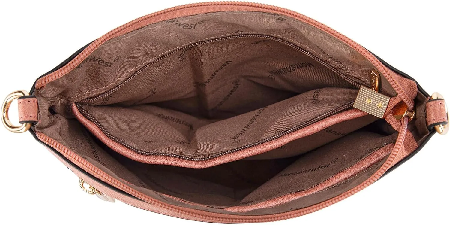 Montana West Crossbody Bags for Women Multi Pocket Cross Body Bag Purses with Adjustable Strap