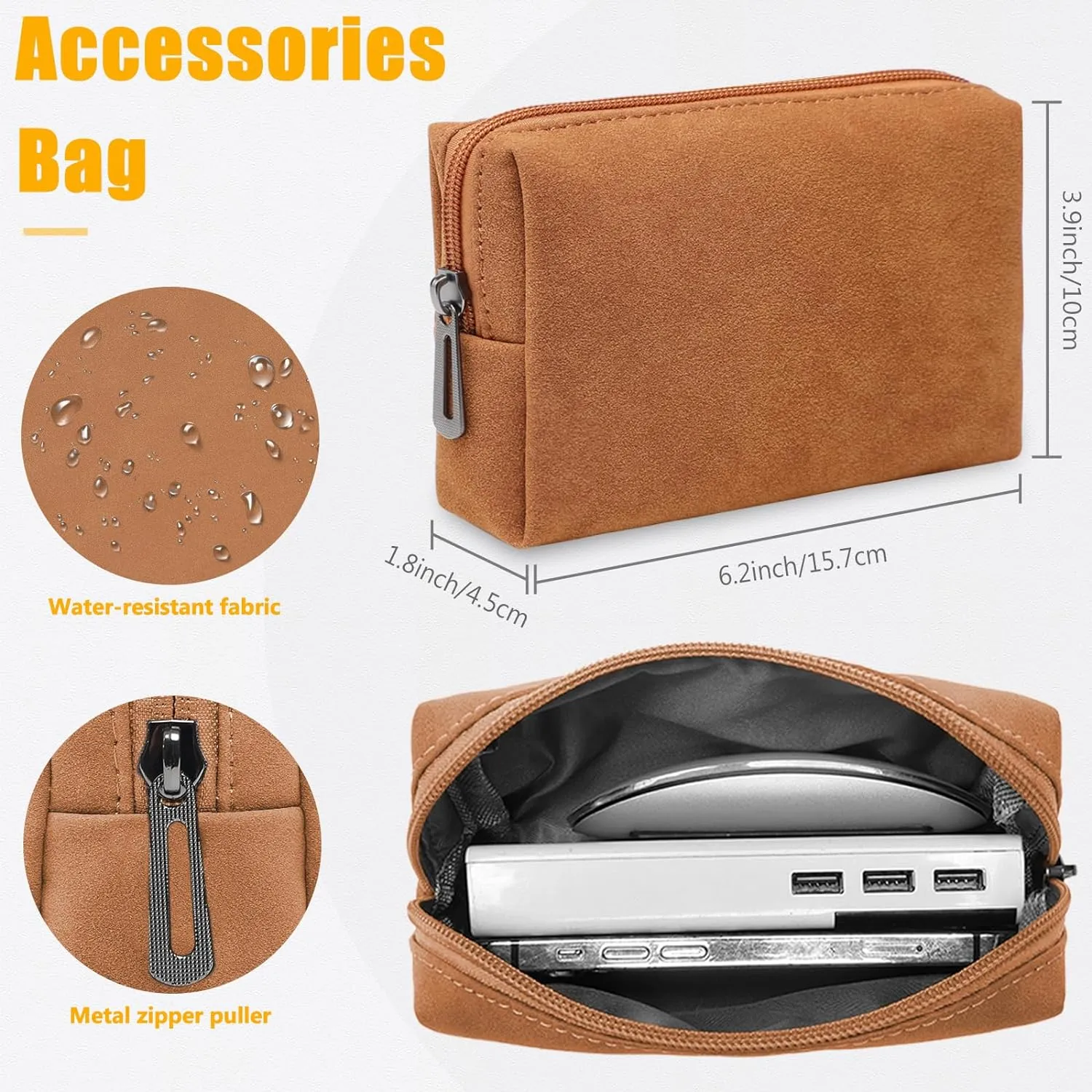 NEW HYZUO 13.3-14 Inch Laptop Sleeve Cover with Case Stand Feature for MacBook Pro 14 M3/M2/M1 Pro/Max A2992 A2918 A2779 A2442 2021-2024, 13.8/13.5 Surface Laptop 7-1, MacBook Air 13 2012-2017, Brown