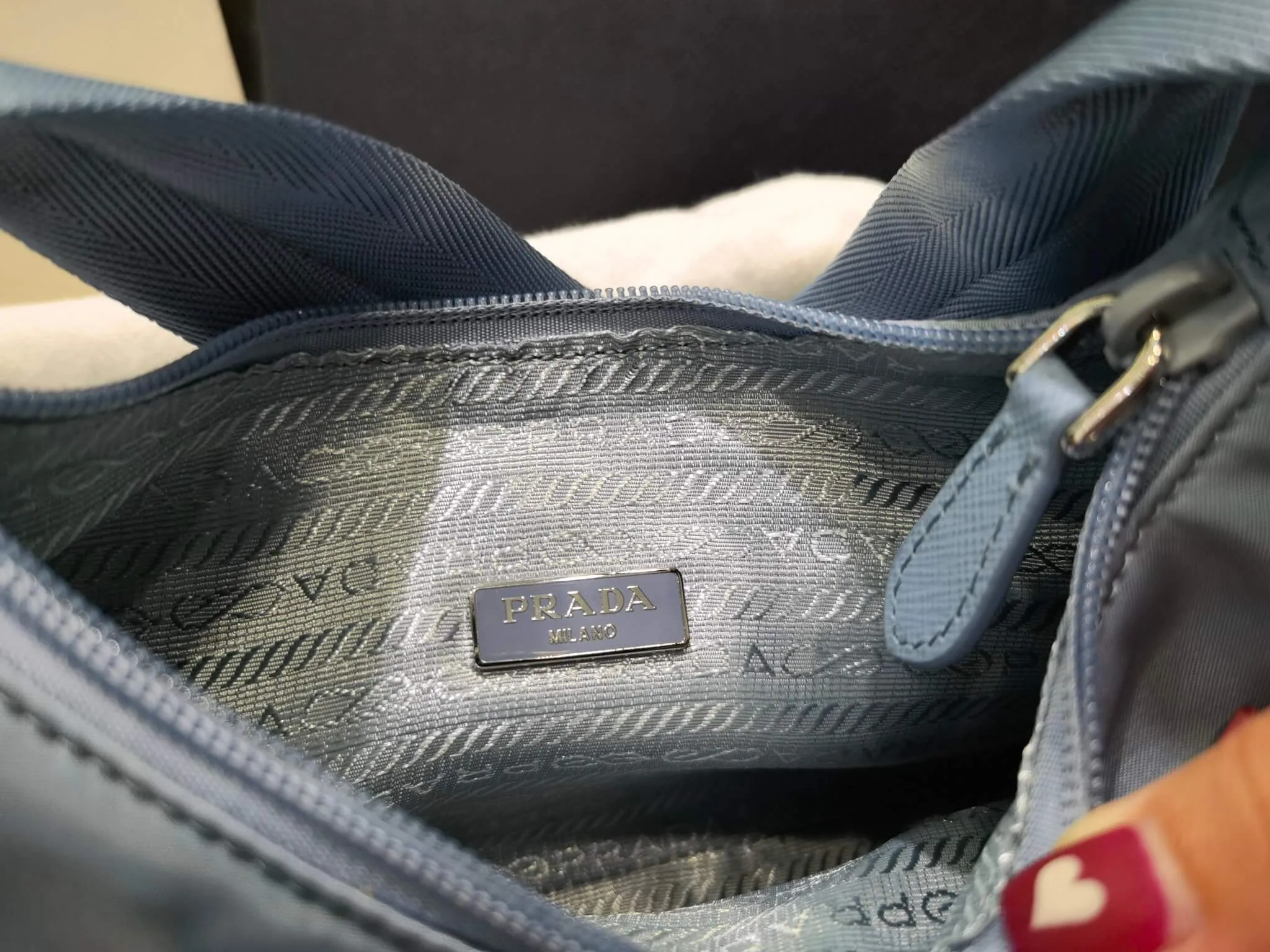 PRA Re-Nylon Prada Re-Edition 2000 mini bag Axillary pouch 1NE515 Haze Blue