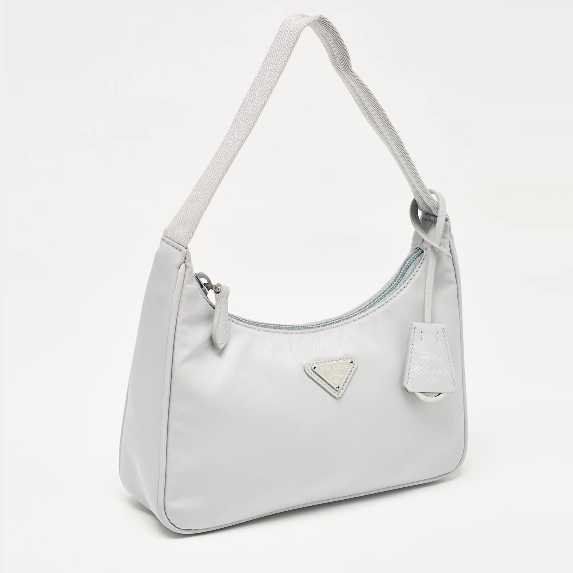 Prada Light Blue Nylon Re-Edition 2000 Shoulder Bag