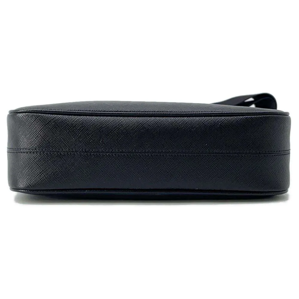 PRADA Shoulder Bag  Saffiano Leather Re-Edition 2005 Black 1BH204 Leather