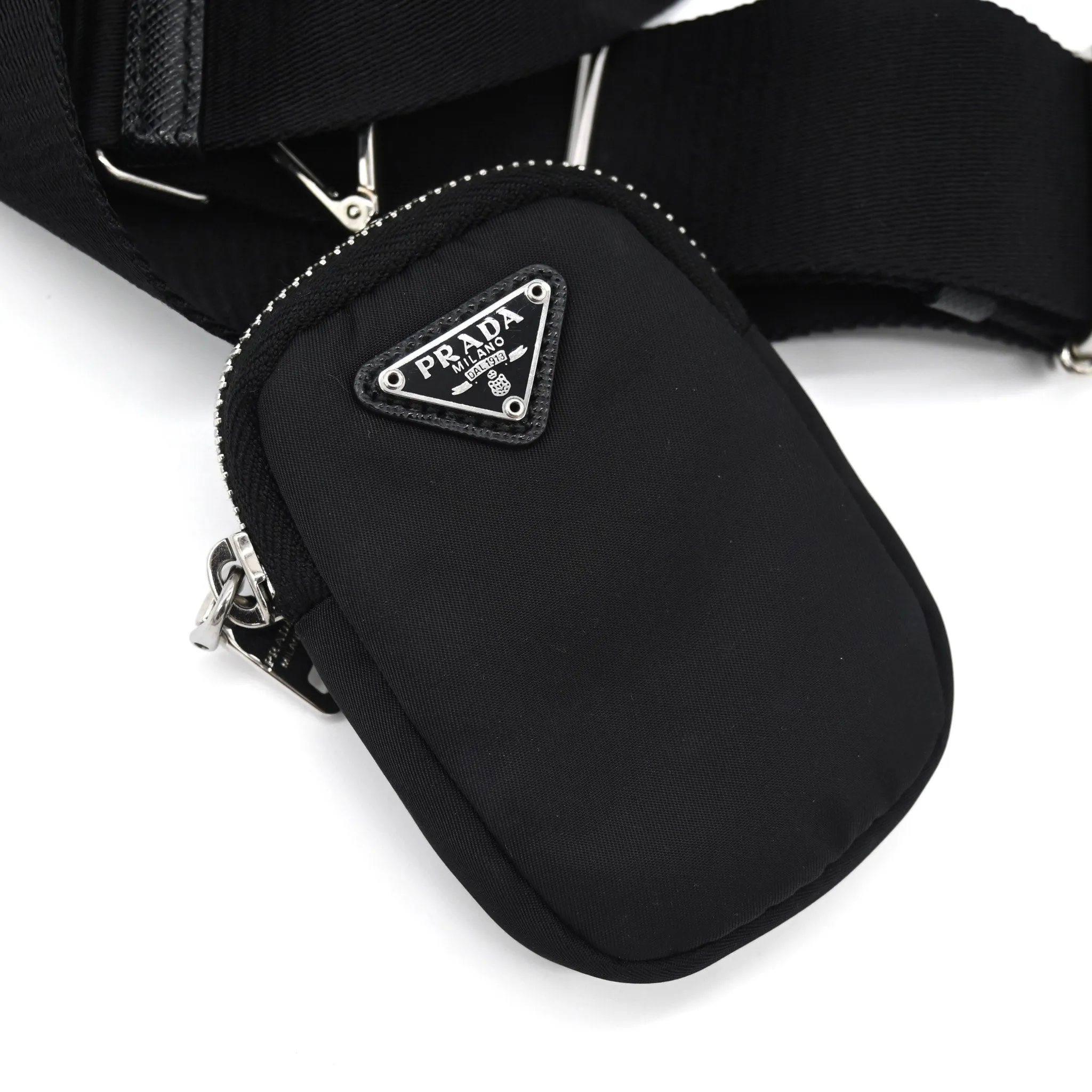 Prada Tessuto Re-Edition Crossbody Black