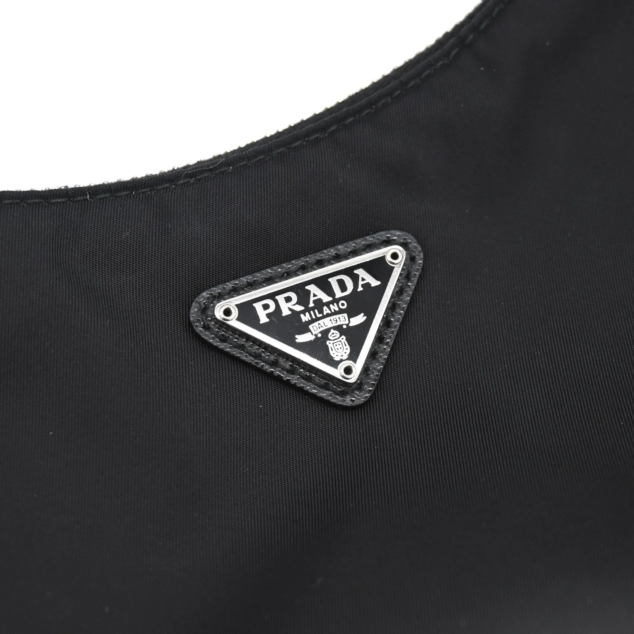 Prada Tessuto Re-Edition Crossbody Black