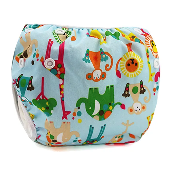 Reusable Swim Diapers and Wet Dry Diaper Bag 2 Pc Set