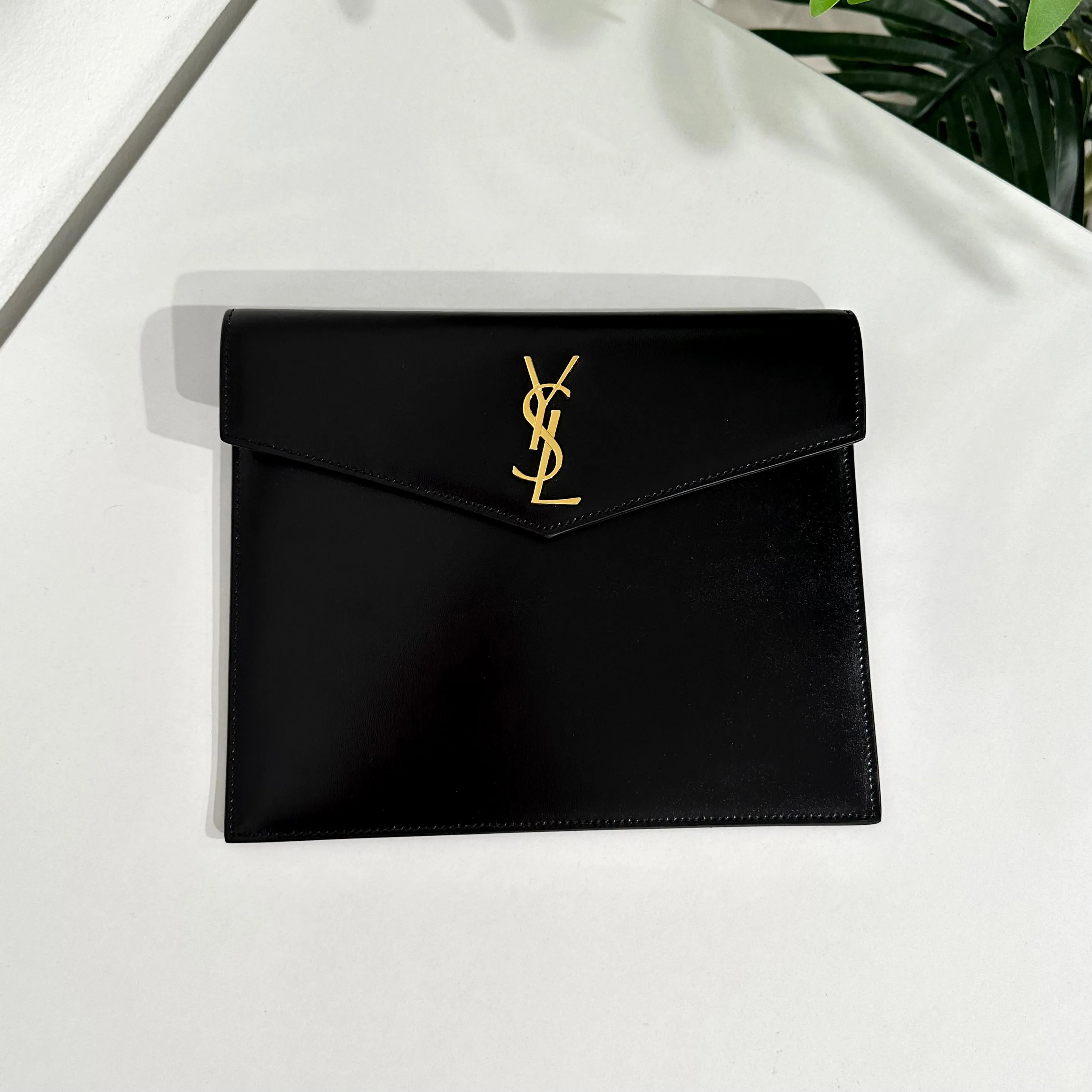Saint Laurent Black Uptown Clutch