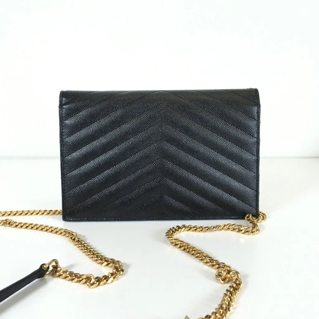 Saint Laurent (YSL) Envelope Chain Wallet Bag