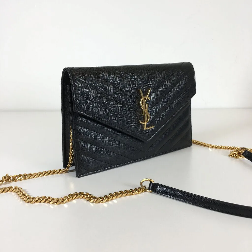 Saint Laurent (YSL) Envelope Chain Wallet Bag