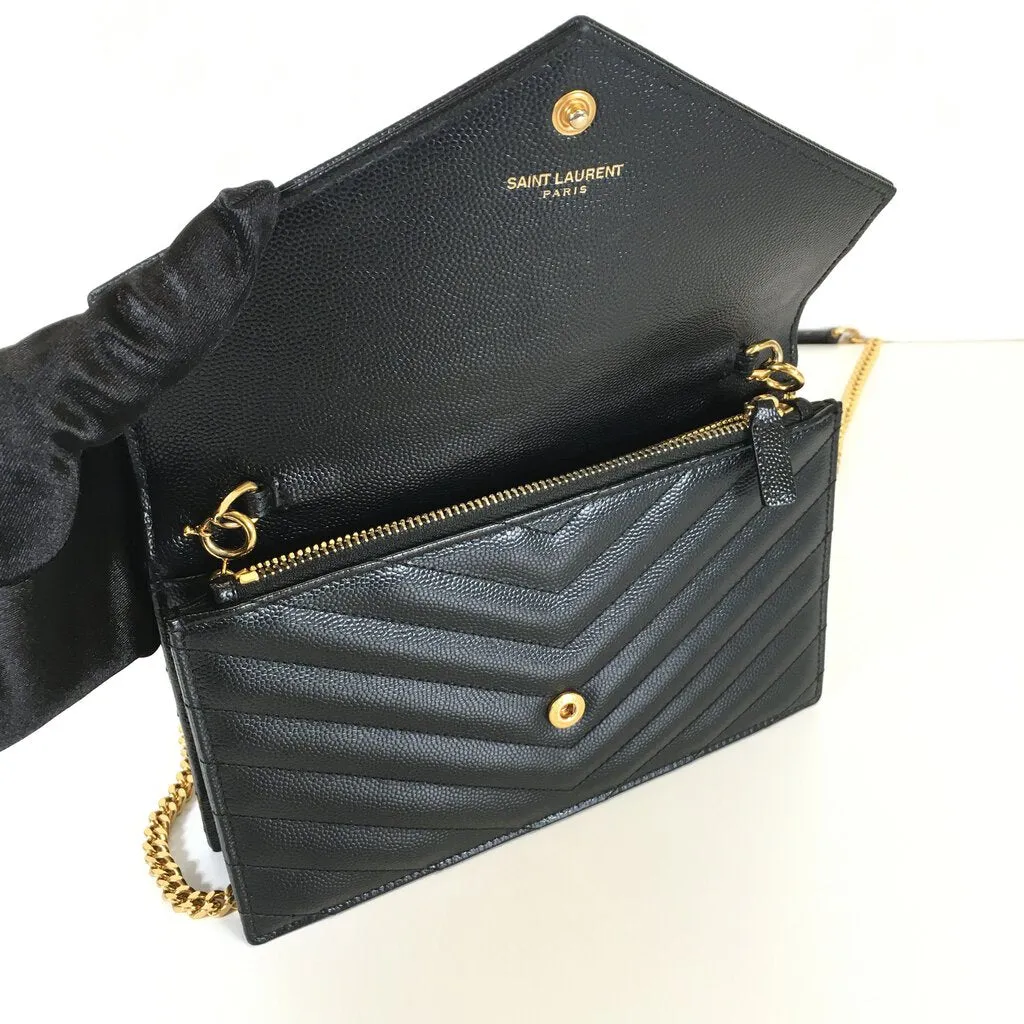Saint Laurent (YSL) Envelope Chain Wallet Bag