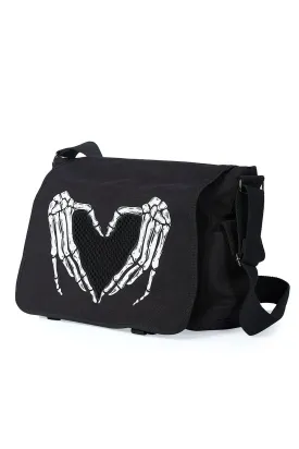 Skeleton Heart Messenger bag