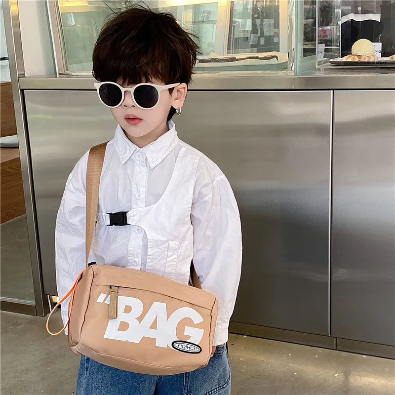 Wholesale Oxford Fabric Fluorescent Color Cylinder Messenger Bag