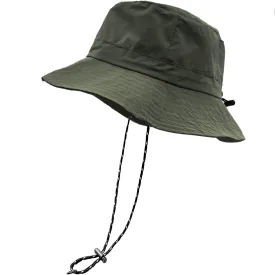 woogwin Waterproof Bucket Rain Hat with Chin Strap Quick Dry Packable Boonie Sun Hat Safari Hat UV Protection