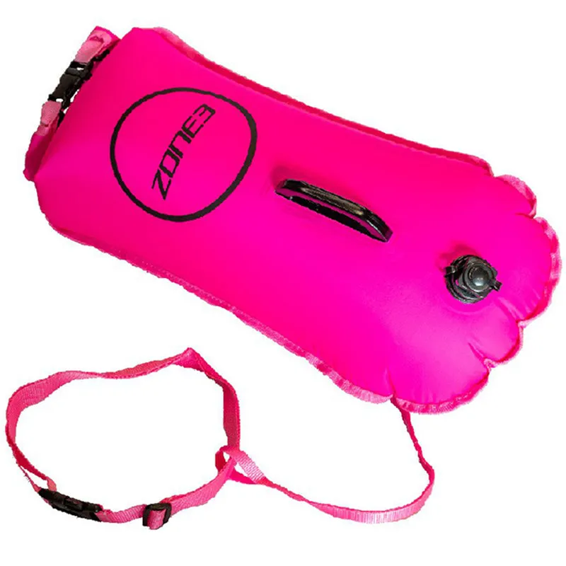 Zone3 - Swim Safety Buoy/Dry Bag 28L - HI-VIS Pink